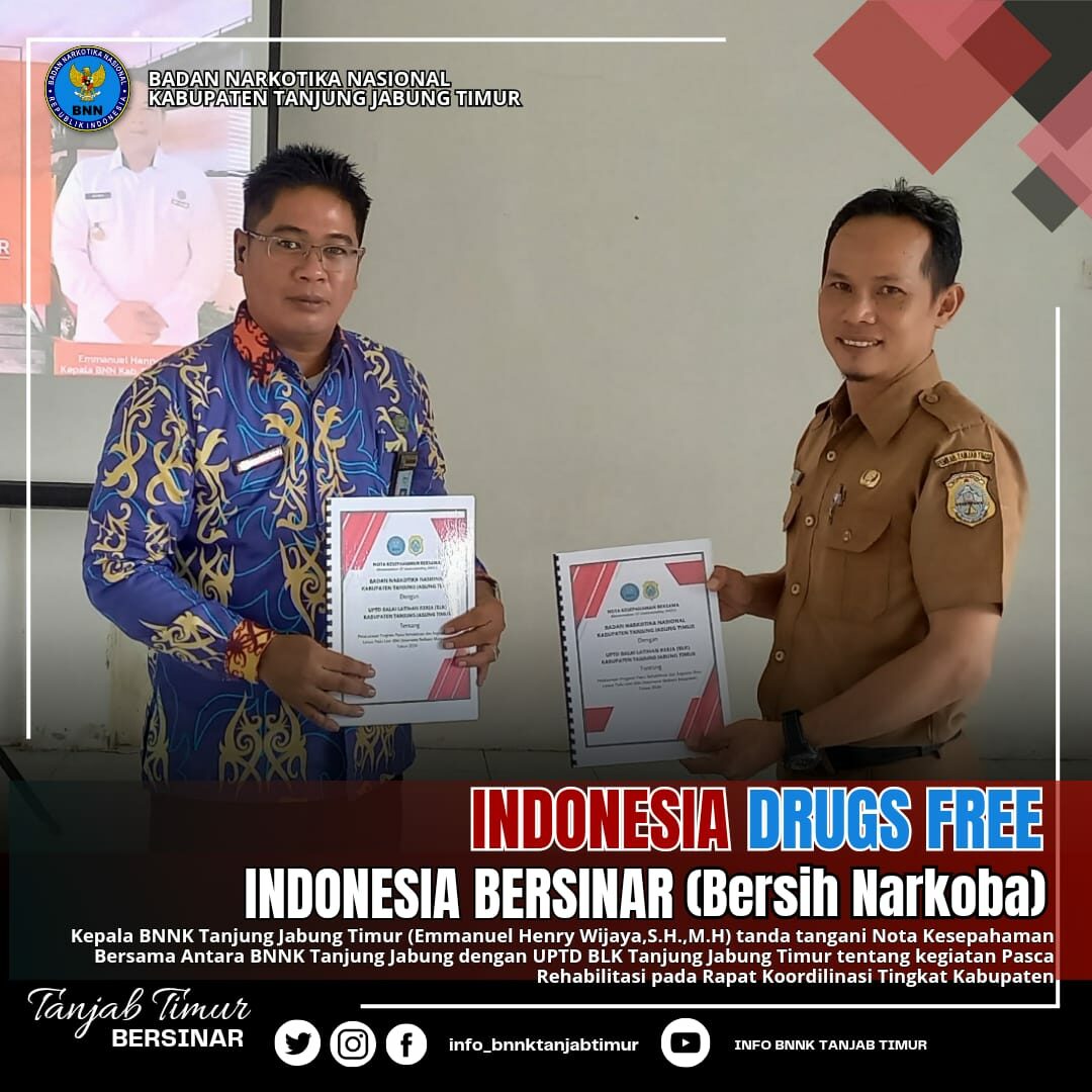 Rapat Koordinasi Bidang Rehabilitasi dan Penandatanganan Nota Kesepahaman
